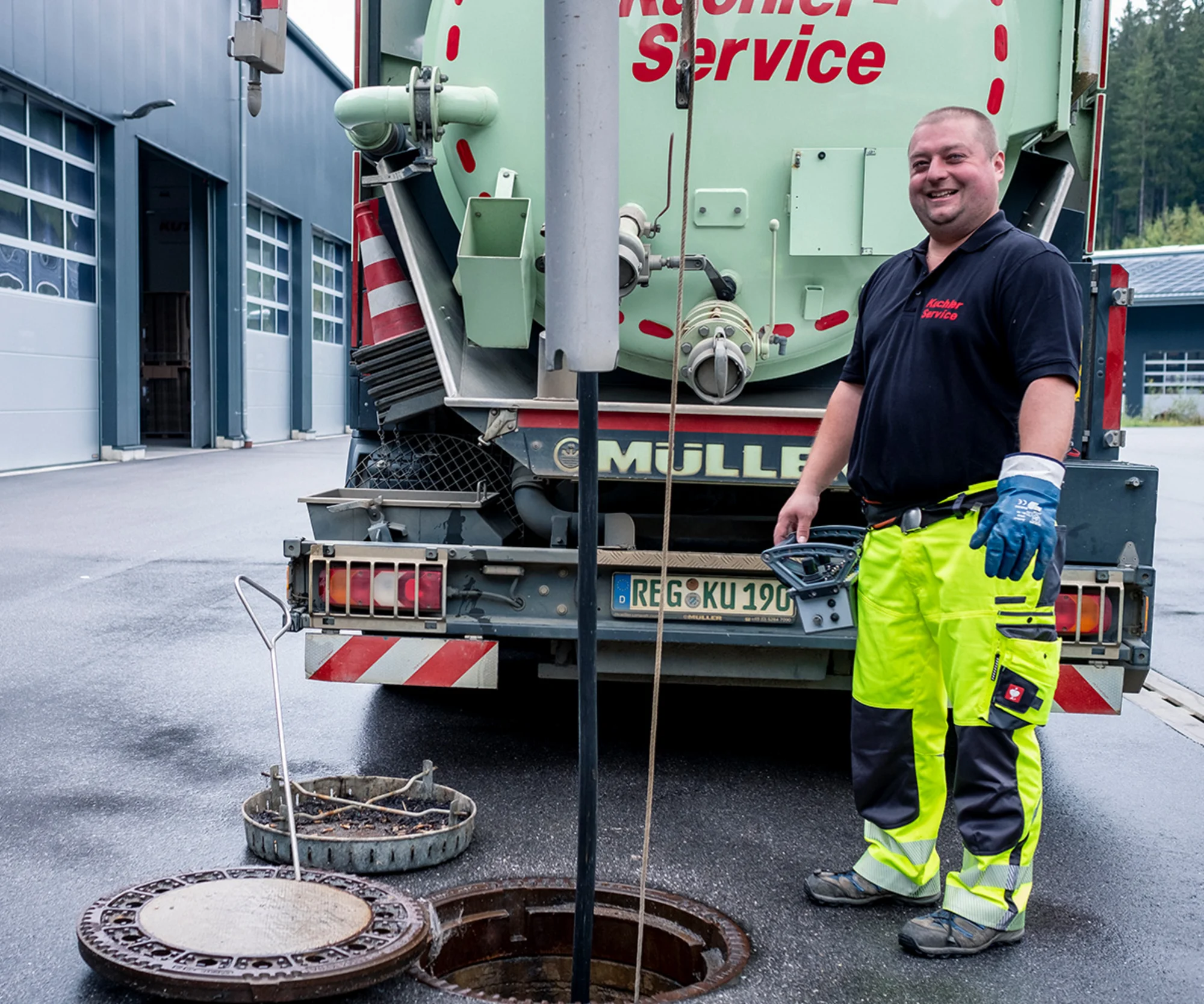 Ablauf von Kanalreinigung und Rohrreinigung in Hohenburg